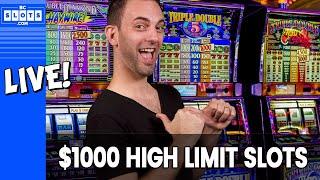 •  LIVE • $1000 HIGH LIMIT with Slot Cats • BCSlots