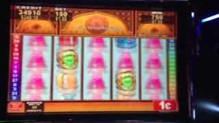 Graceful Lotus bonus slot machine win - BUSTED by the man (actually