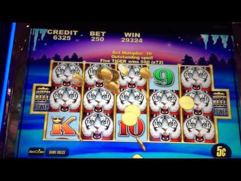 White Tiger HAND-PAY JACKPOT line hit high limit slots