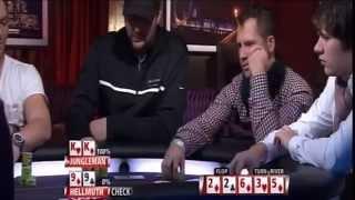 Jungleman trying to trap Phil Hellmuth with pocket kings