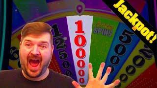 I Finally Did It! ⋆ Slots ⋆ LANDING THE WHITE WEDGE On Wheel Of Fortune Slot Machine! ⋆ Slots ⋆ JACKPOT HAND PAY