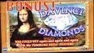 Davinci Diamonds Slot Machine Bonus-dollar Denomination-Big Win!