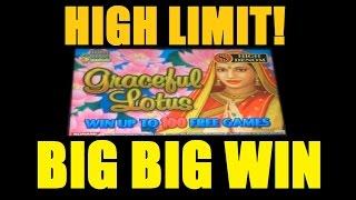 ★★ BIG BIG WIN HIGH LIMIT SLOT MACHINE!! Graceful Lotus High Limit Big Win Slot Bonus! ~DProxima ★