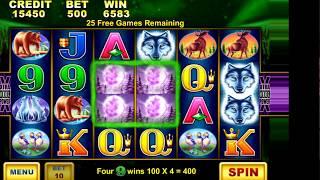 WOLF MOON Video Slot Casino Game with a FREE SPIN BONUS