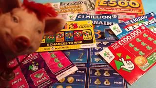 RUBIK'S..250,000 Pink..Scratchcards & FAST 500..Payday..CASH VAULT..LUCKY LINES..7's..