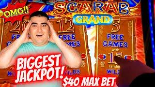 ⋆ Slots ⋆LARGEST JACKPOT⋆ Slots ⋆ On YouTube For SCARAB GRAND Slot Machine | All Aboard Slot BIG HAN