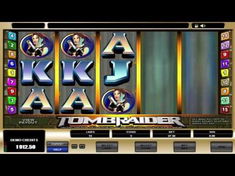 Free Tomb Raider slot machine by Microgaming gameplay ★ SlotsUp