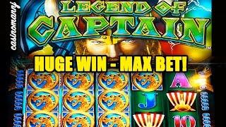 MAX! - Legend of Captain Slot - HUGE SLOT WIN!! - SUPER MEGA WIN - Slot Machine Bonus