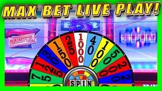 WHEEL OF FORTUNE • GOLD SPIN • MAX BET LIVE PLAY • CASINO SLOT PLAY