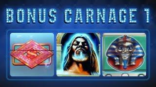 Bonus Carnage 1 - High Limit Slot Bonuses - Double Top Dollar, Kronos, Pharaoh's Fortune! (4 videos)