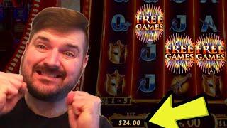 Bonus On A $24.00 MAX Bet On NEW Game Of Thrones Kings Landing Slot Machine!