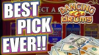 AMAZING PICK on Dancing Drums HITS A BIG JACKPOT in Las Vegas!