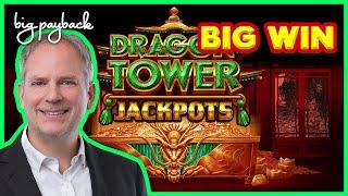 UNEXPECTED BIG WIN! Dragon Tower Jackpots Purple Storm Slot - AWESOME SESSION!