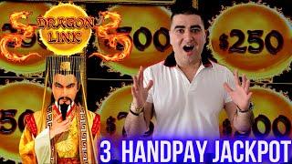 $100 Spins Dragon Link & 3 HANDPAY JACKPOTS | ⋆ Slots ⋆Double MINOR JACKPOTS