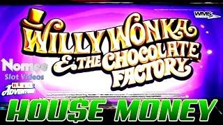 Willy Wonka Slot Machine - Bonuses and Big Win - House Money!