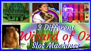 3 Different WIZARD OF OZ Slot Machines•MOVIE MONDAYS• Live Play Slots / Pokies