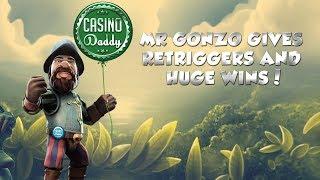 BIG WIN!!!! Gonzos Quest big win - Casino - Bonus round (Casino Slots) From Live Stream