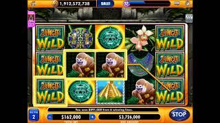 JUNGLE WILD Video Slot Casino Game with a "BIG WIN" FREE SPIN BONUS COMPILATION