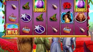 WIZARD OF OZ: POPPY FIELDS Video Slot Game with a FREE SPIN BONUS