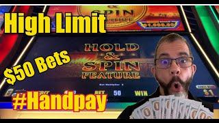 HIGH LIMIT $50/Bet #Handpay •