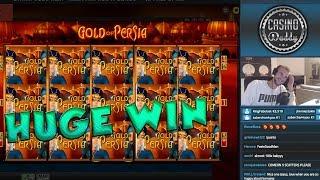 BIG WIN!!!! Gold Of Persia - Casino Games - bonus round (Casino Slots) From Live Stream