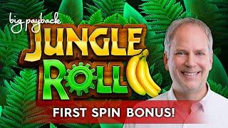 Roller Wheel Jungle Roll Slot - FIRST SPIN BONUS, NICE!