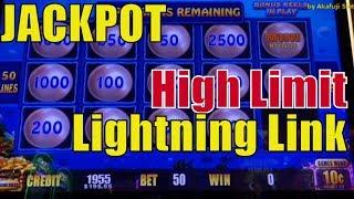 JACKPOT• High Limit - Lightning Link - Magic Pearl & High Stakes @ San Manuel Casino