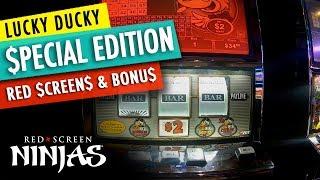 VGT SLOTS - LUCKY DUCK SLOTS FEATURING RED SCREENS & BONUS