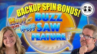HUFF N MORE PUFF! ONE OF OUR FAVORITE SLOTS! BACK UP SPIN BONUS!!