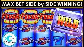 *Quick Hit Fever* Slot Machine - All 4 Bonuses w/ BIG WINS!