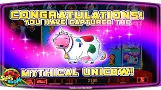 UNICOW JACKPOT!!! 5x Line Bet!!! Invaders Return From The Planet Moolah!!! 1c WMS Slots