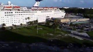 Freeport Bahamas Cruise Ship Sail Away Time Lapse