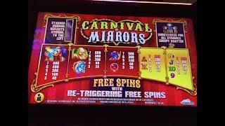 CARNIVAL of MIRRORS Great Slot Line Hit & Nice Bonus Spins
