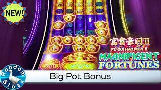 New⋆ Slots ⋆️Magnificent Fortunes Fu Gui Hao Men II Slot Machine Bonus