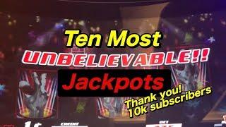 MY TEN FAVORITE JACKPOTS: includes new handpay on a new slot!