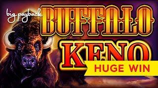 8X MULTIPLIER HUGE WIN! Buffalo Keno - I COULDN'T BELIEVE IT!
