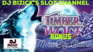 ~$ FREE SPIN BONUS $~ Timber Wolf Slot Machine ~ MOTORCITY CASINO!