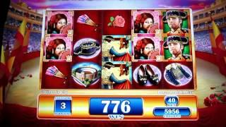 El Toreador Bonus Round And Line Hit  (Slot Machine Win)