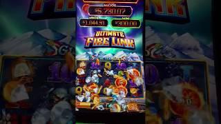 $10 bet High Limit Ultimate Fire Link  Big win Progressive win Glacier Gold
