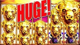 • HUGE MAX BET WIN • Count Those Buffalo Gold Heads! | Slot Traveler