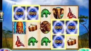 JEWELS OF AFRICA Video Slot Casino Game with an "HUGE WIN" FREE SPIN BONUS