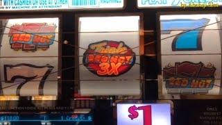 BIG WIN •Triple Double Red Hot - $1 Slot - 5 Lines, Pechanga Resort & Casino, 赤富士スロット, カジノ、スロットマシン