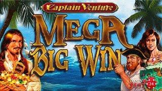 MEGA BIG WIN on Captain Venture - Novomatic Slot - 8€ BET!