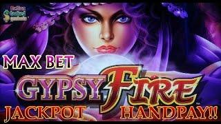 ☆JACKPOT HANDPAY☆ Konami - Gypsy Fire Slot Bonus MAX BET