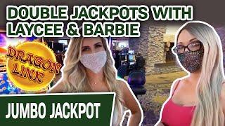 ⋆ Slots ⋆ DOUBLE Jackpots Playing Dragon Link with Laycee & Barbie ⋆ Slots ⋆ High-Limit Slots with T