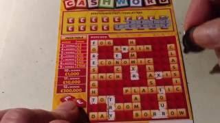 Scratchcard...FAST 500  and CASH WORD...with Moaning Pig..
