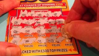 Nearly 40 worth of Scratchcards...Millionaire Green..FAST 500...and others