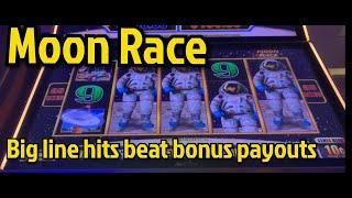 MOON ⋆ Slots ⋆ RACE - huge line hits beat bonuses - 10c denom