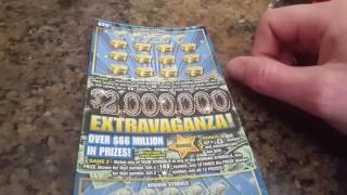 $2,000,000 EXTRAVAGANZA SCRATCH OFF TICKET. CONGRATULATIONS TO THE 2016 WORLD CHAMPION CHICAGO CUBS