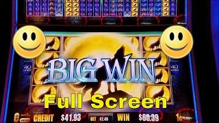 SilverWolf Slot Machine Bonus •BIG WIN• Full Screen Wolfs